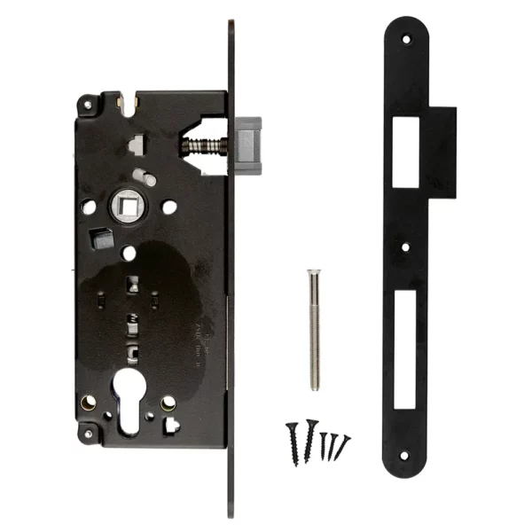 SERRURE encastrable À CYLINDRE R6050YR NOIR MAT STAP