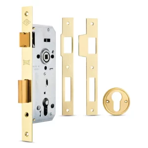 Serrure encastrable 152R 4585 BR Trou Satiné S/Cylindre KALE KILIT