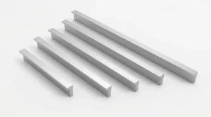 Poignée de meuble 204-64mm argent en aluminium moderne pour tiroir et armoire