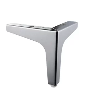 sabot de meuble coin chromé réglable métal 130 mm