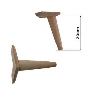 Sabot de meuble scandinave GM 20 cm en bois massif pour canapés, tables basses et meubles TV