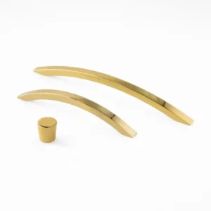 bouton doré miroité DISA aluminium meuble moderne