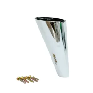 sabot de meuble scandinave chrome 140mm réglable plastique P250