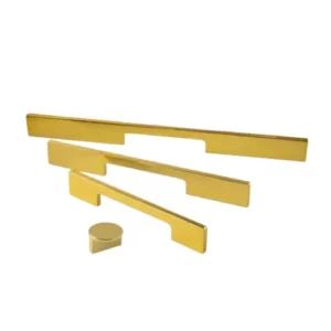 Poignée de meuble dorée en aluminium Réf 1022 DISA