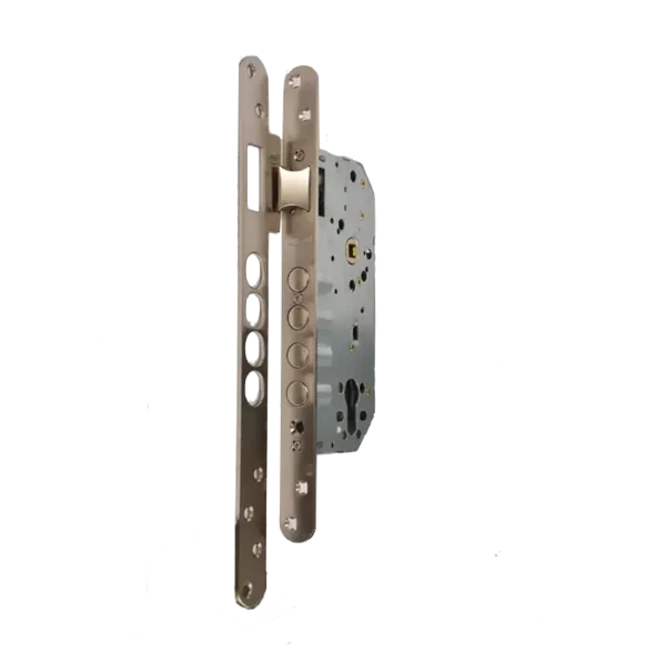 Serrure encastrée HS Axe 85 Satiné Sans Cylindre STAP