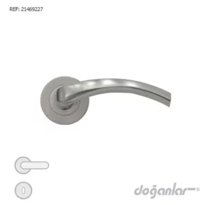 poignée de porte kavisli satiné aluminium doganlar moderne
