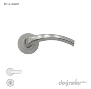 poignée de porte kavisli satiné aluminium doganlar moderne