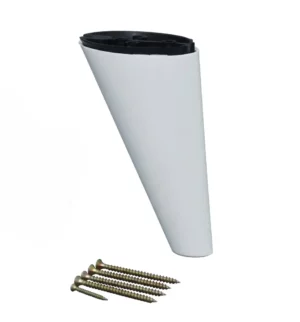 sabot de meuble scandinave blanc plastique 140 mm pied meuble réglable P40