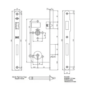 Serrure Encastrable 151T50 KALE KILIT