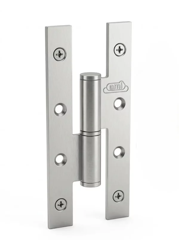 Paumelle 140mm Satinée en Acier Bouts Carrés AMI