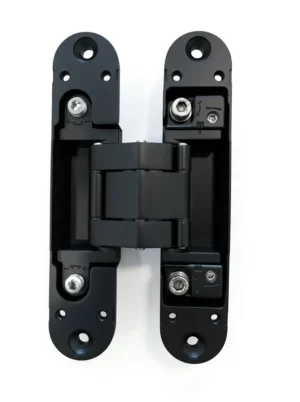 Paumelle Invisible Encastrable 28mm Noir 180° Acier STAP