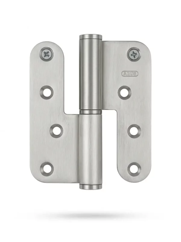 Paumelle inox 304 satinée 100x86x3 bouts ronds AMI